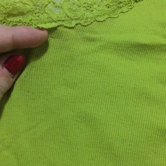 GAP Apple Green Lace-Trimmed Camisole XL - Picture 5 of 6